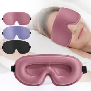Blackout Sleep Mask 3D Deep Contoured Sleep Mask Lash Extensions No Pressure Blindfold Sleeping Eye Mask Women Men Side Sleepers